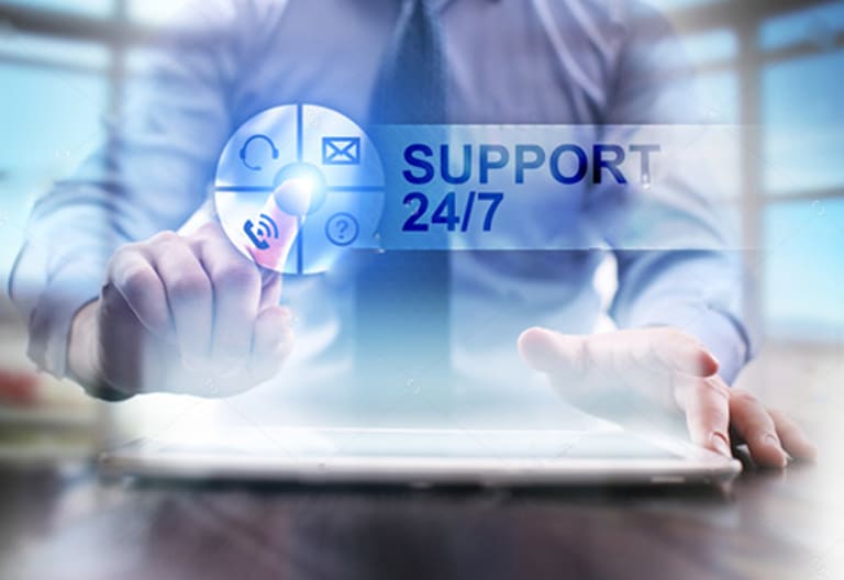 backend communication support 24/7